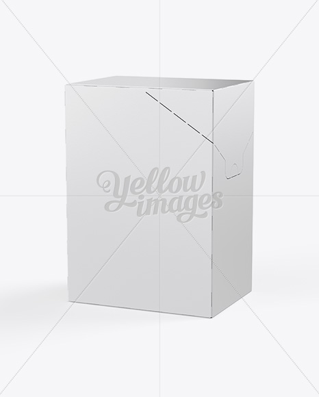 Coffee Paper Box Mockup   Right Side 3 4 View PSD #3