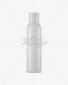 Download White Plastic Cosmetic Bottle Mockup in Bottle Mockups on Yellow Images Object Mockups