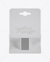 Pack Metal Battery 9V Mockup - Front View