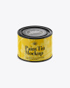 Download 0.5L Paint Tin Mockup in Can Mockups on Yellow Images Object Mockups