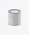 Download 0.75L Paint Tin Mockup in Can Mockups on Yellow Images Object Mockups