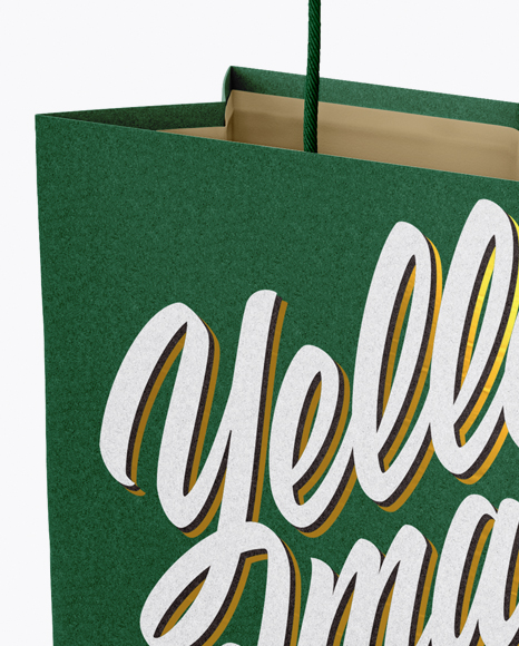 Download Paper Bag Mockup Half Side View In Bag Sack Mockups On Yellow Images Object Mockups