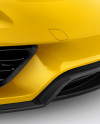 Porsche 918 Spyder Mockup - Half Side View in Vehicle Mockups on Yellow