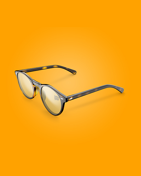 Download Download Sunglasses Mockup Half Side View Yellow Images