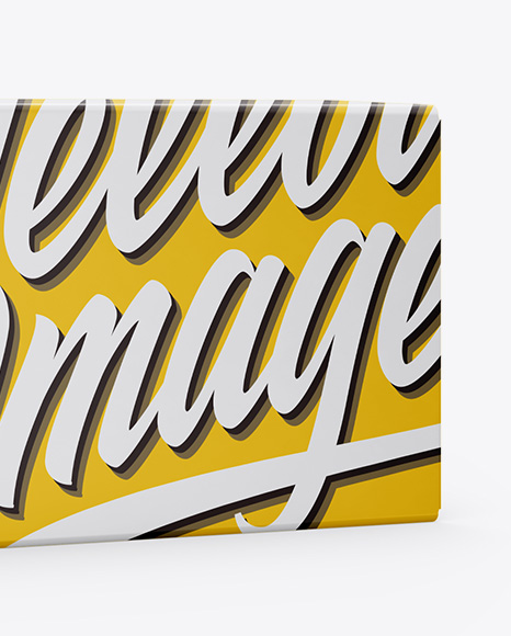 Box Mockup   Half Side View PSD #1