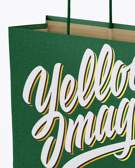 Two Paper Bags Mockup   Half Side View PSD #3