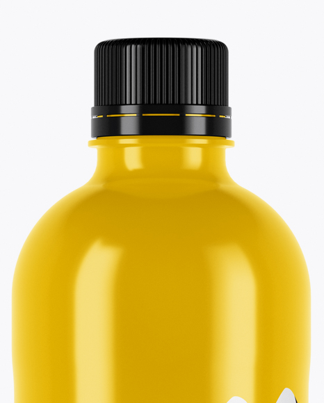 Glossy Plastic Bottle Mockup PSD #2