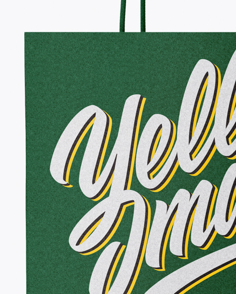 Two Paper Bags Mockup   Half Side View PSD #2