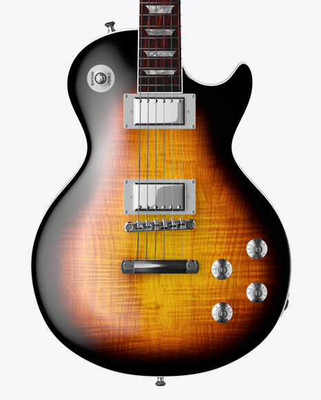 Glossy Electric Guitar Mockup - Front View - Free Download Images High