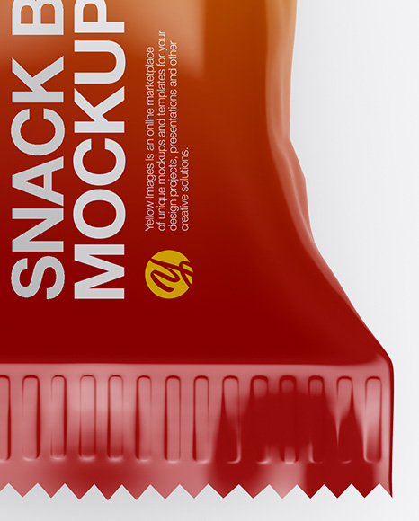 Glossy Snack Bar Mockup PSD #1