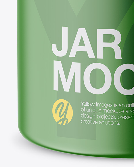Matte Jar Mockup   High Angle Shot PSD #2
