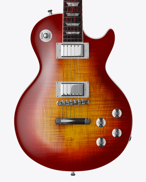 Download Matte Electric Guitar Mockup - Front View in Object ...