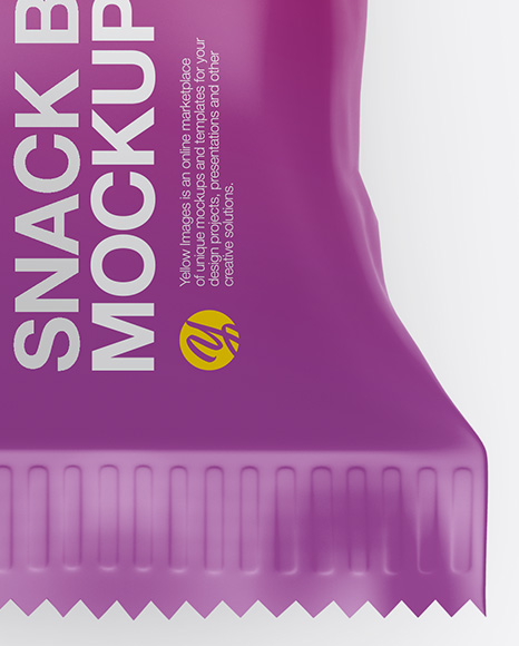 Matte Snack Bar Mockup PSD #1