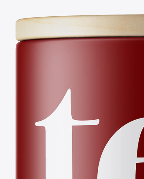 Matte Tea Jar Mockup PSD #1