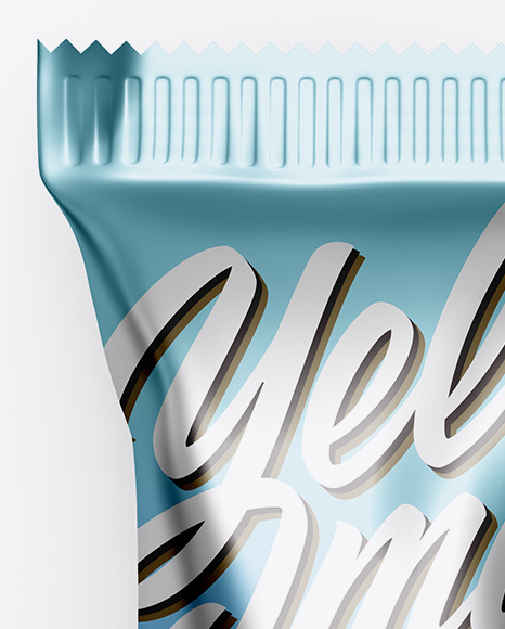 Metallic Snack Bar Mockup PSD #2