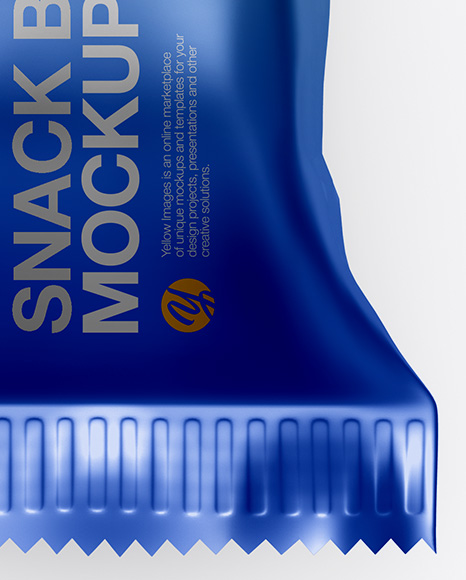 Metallic Snack Bar Mockup PSD #1