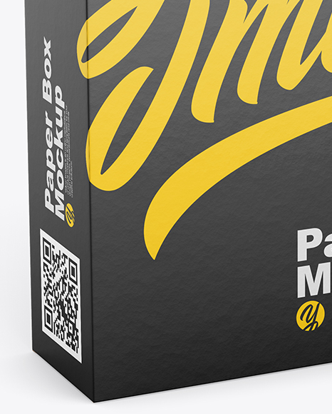 20oz Box Mockup   Half SIde View (High Angle Shot) PSD #3