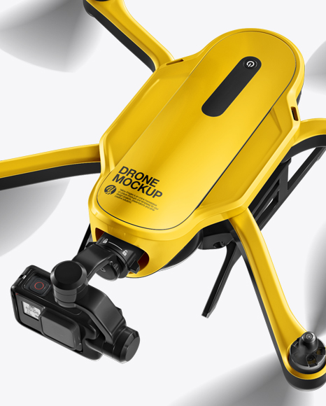 Download Drone Mockup in Object Mockups on Yellow Images Object Mockups