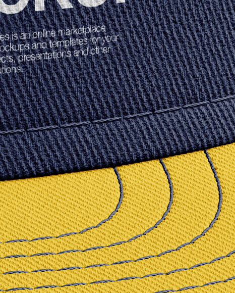 Download Flex Cap mockup (Front View) in Apparel Mockups on Yellow ...