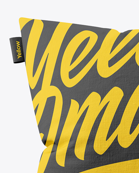 Square Pillow Mockup PSD #2