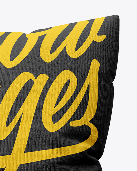 Square Pillow Mockup PSD #1
