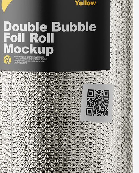 Double Bubble Foil Roll Mockup - Free Download Images High Quality PNG, JPG