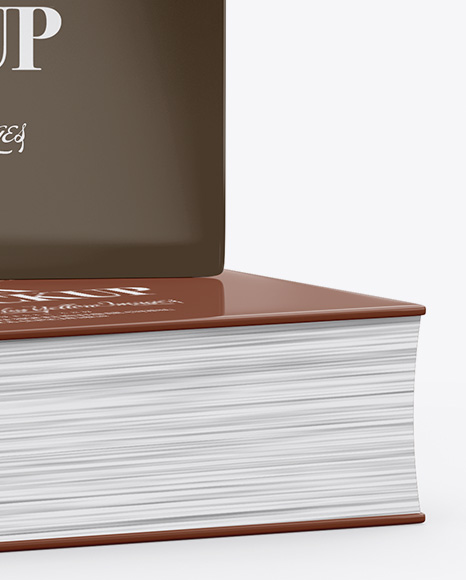 Glossy Covered Books Mockup PSD #1