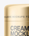 Download Metallic Cosmetic Jar Mockup - Front View in Jar Mockups ... Yellowimages Mockups
