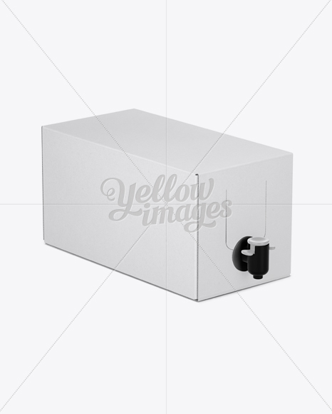 Download Carton Box With Wine Dispenser Half Side View In Box Mockups On Yellow Images Object Mockups Yellowimages Mockups