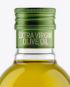 500ml Flint Glass Olive Oil Bottle Mockup on Yellow Images Object Mockups