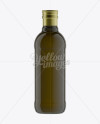 500ml Antique Green Olive Oil Bottle Mockup - Free Download Images High