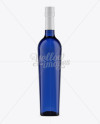 Cobalt Blue Liquor Bottle Mockup on Yellow Images Object Mockups