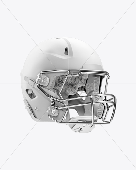 Download Matte American Football Helmet Mockup Halfside View In Apparel Mockups On Yellow Images Object Mockups