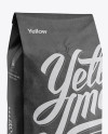 2,5 kg Kraft Coffee Bag With Valve Mockup - Half-Turned View - download