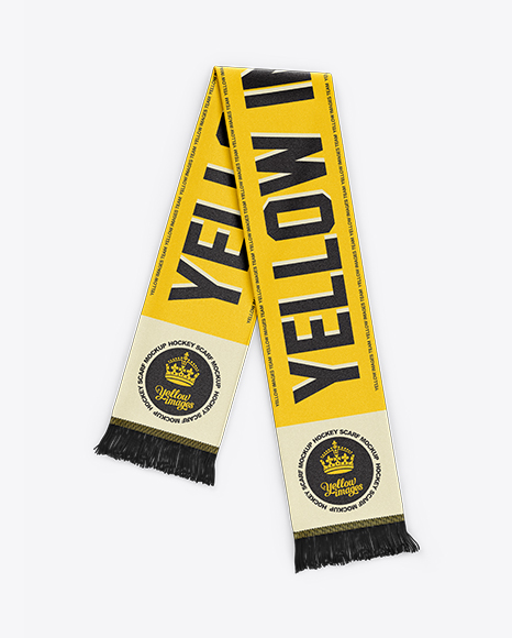 Soccer Scarf Mockup In Apparel Mockups On Yellow Images Object Mockups