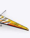 Hangglider Mockup - Half Side View in Vehicle Mockups on Yellow Images