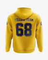 Men’s Heavyweight Hoodie mockup (Back View)