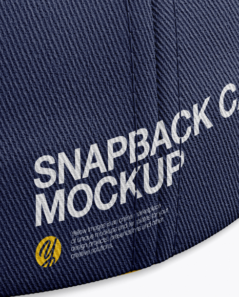 Flex Cap mockup (Back Half Side View) PSD #3