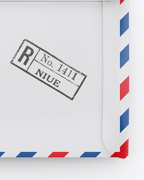 Paper Envelope Mockup   Back View PSD #1