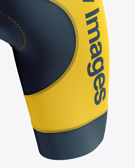 Men's Cycling Bib Shorts mockup (Back Right Half Side View ...