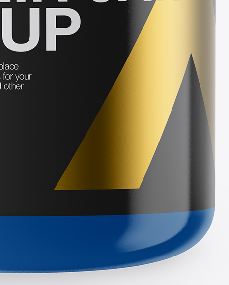 Glossy Protein Jar Mockup PSD #1