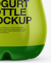 Glossy Yogurt Bottle Mockup