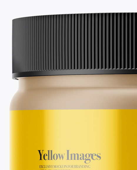 Matte Plastic Jar Mockup PSD #2