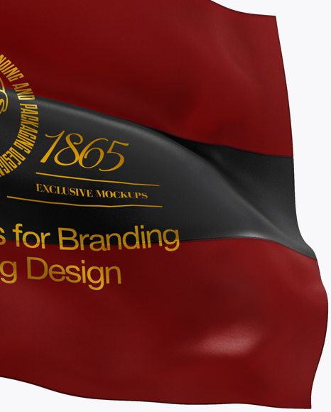 Flag Mockup   Front View PSD #4