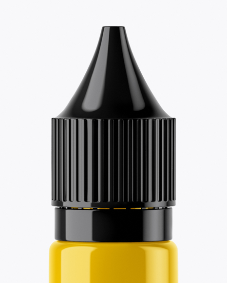 Glossy Dropper Bottle Mockup PSD #2