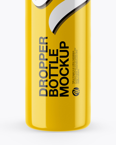 Glossy Dropper Bottle Mockup PSD #1
