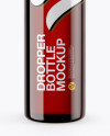 Amber Glass Dropper Bottle Mockup