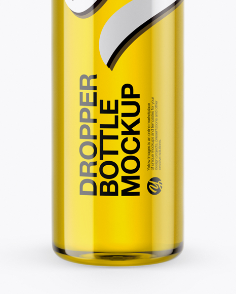 Clear Glass Dropper Bottle Mockup PSD #1