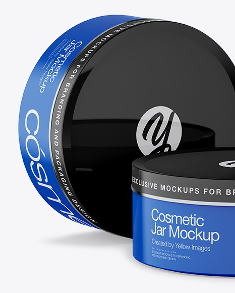 Download Two Glossy Cosmetic Jars Mockup Half Side View In Jar Mockups On Yellow Images Object Mockups Yellowimages Mockups