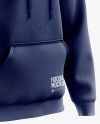 Men’s Heavyweight Hoodie mockup (Right Half Side View)